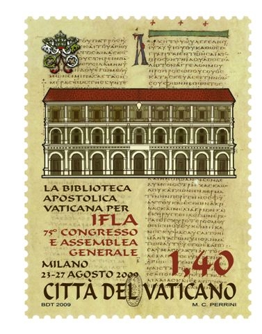 [Francobollo Biblioteca Vaticana per IFLA 2009]