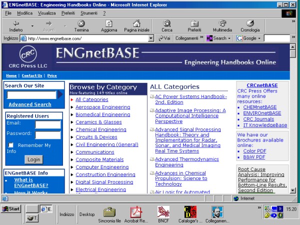 Home page di Engnetbase