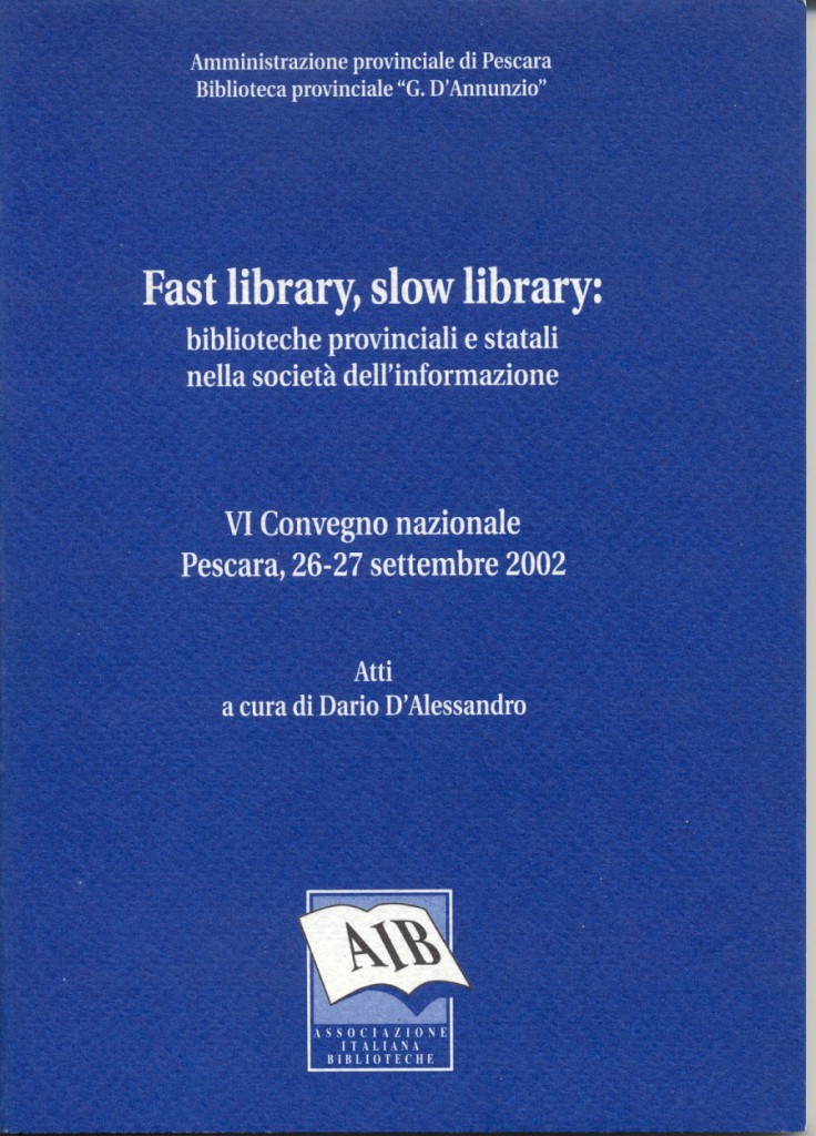 Fast library, slow library