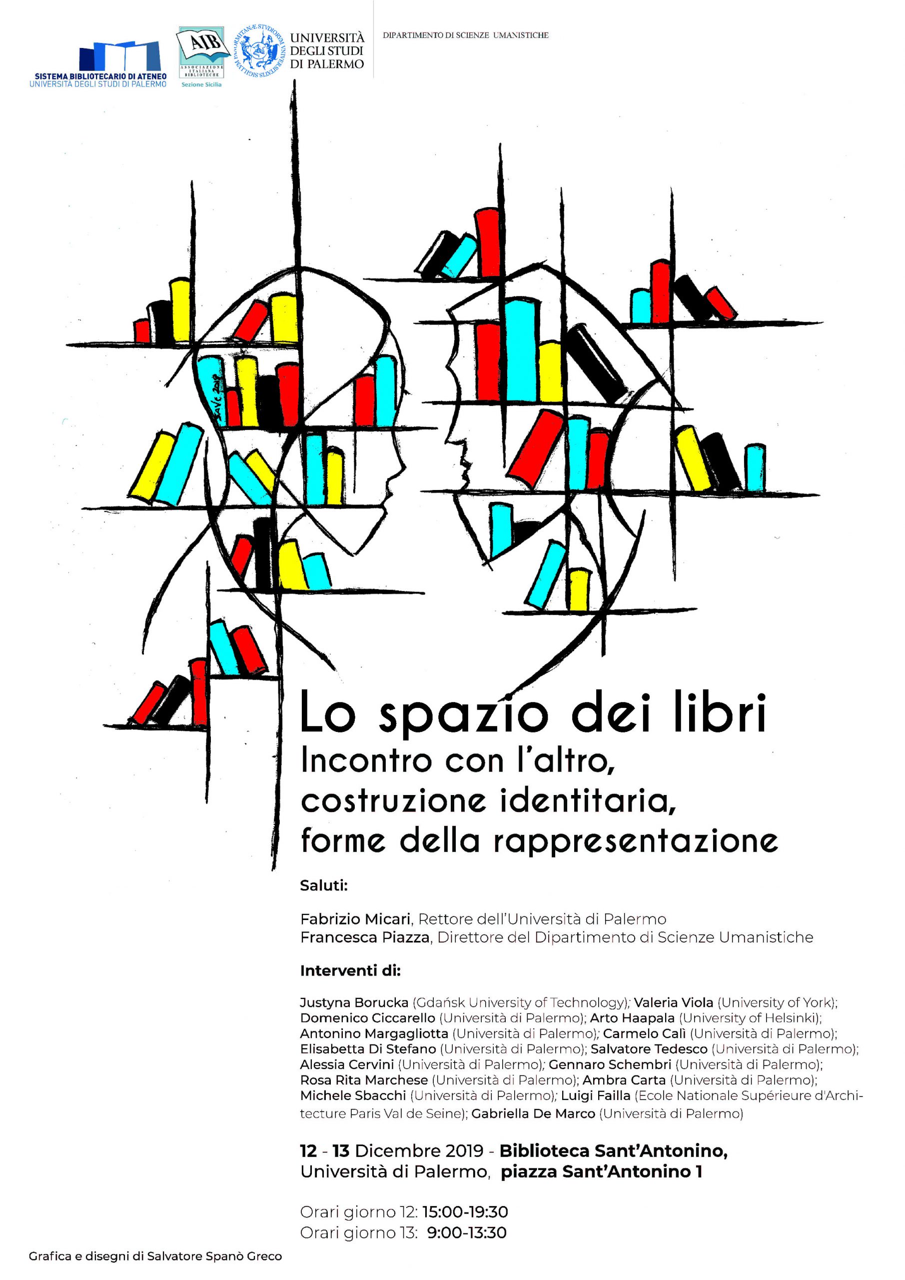 Programma del Convegno "Lo spazio dei libri" Palermo, 12-13 dicembre 2019