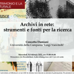 Locandina seminario dottorale Archivi in rete