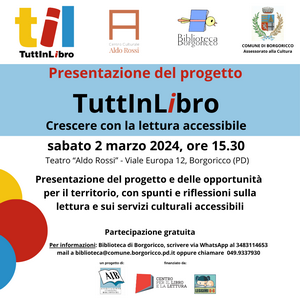 Presentazione progetto "TuttInLibro" a Borgoricco